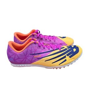 New Balance MD500 V8 Racing Track Spikes Shoes Purple Yellow Mens Size 9.5